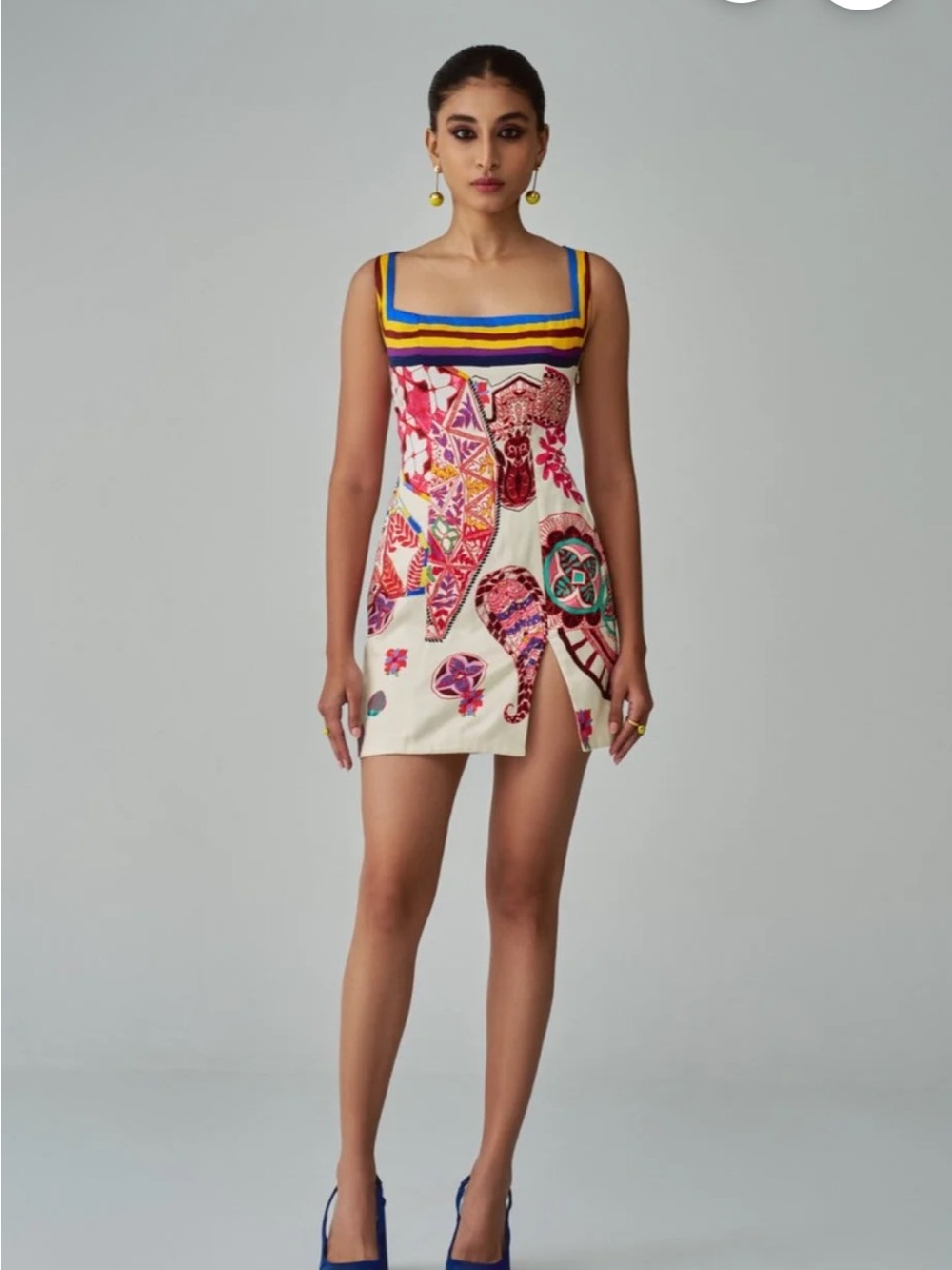 SAAKSHA & KINNI Megan Multicolor Short Dress